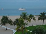 Hafenausfahrt Fort Lauderdale vom Hotelzimmer im LAGO MAR.JPG